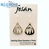 Sterling Silver Mountain & Tree Earrings